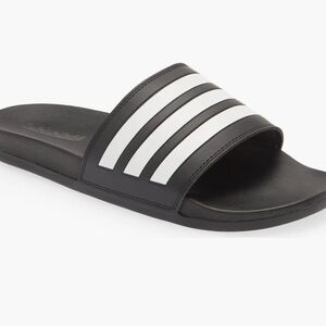 New with box adidas Black and White Sandals size 12